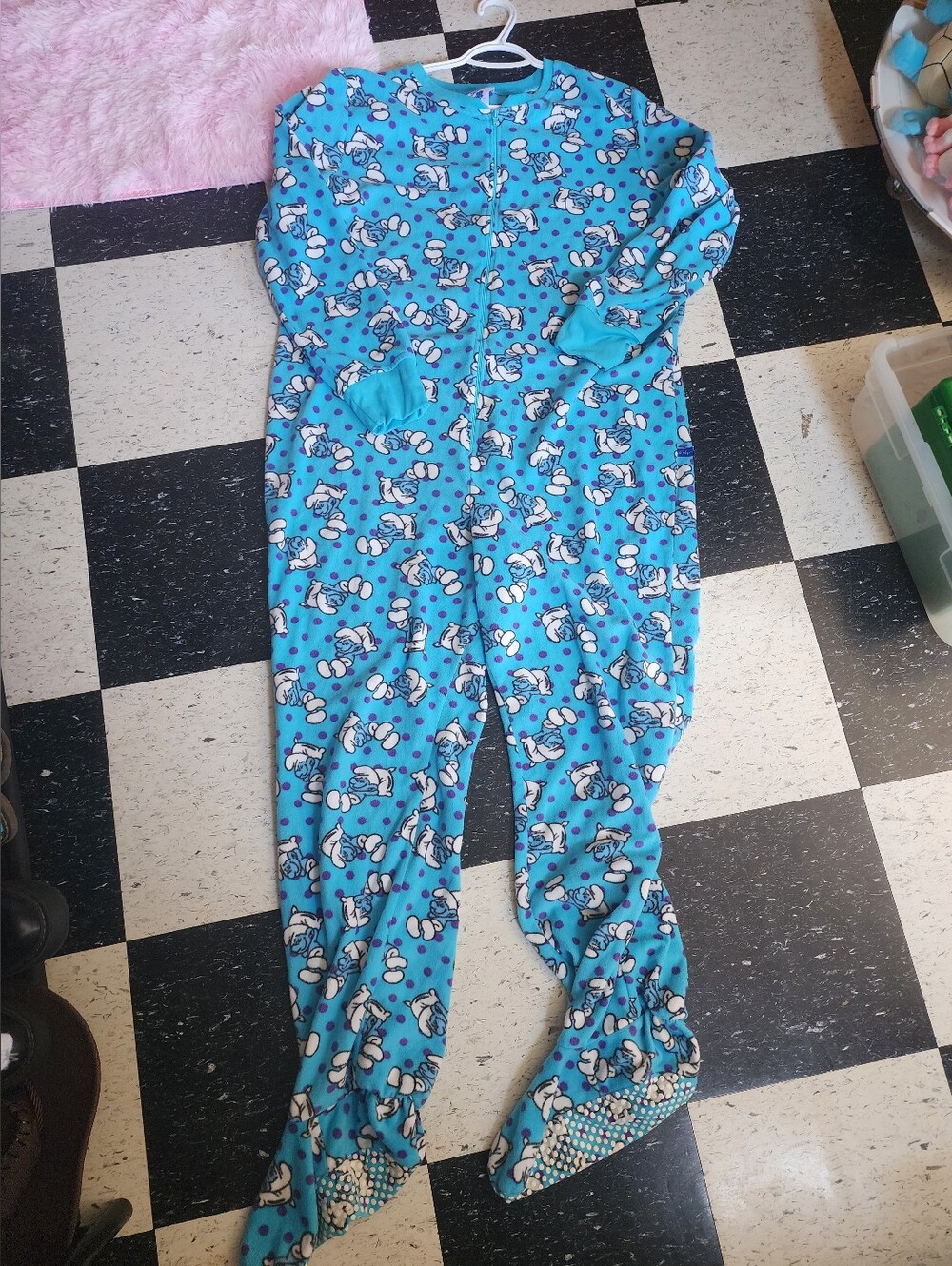 The Smurfs Footed Onesie